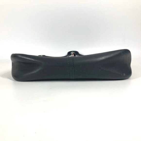 HERMES Trim 31 Trim 31 bag Shoulder Bag straw / Leather Black/SilverHardware - Picture 15 of 15